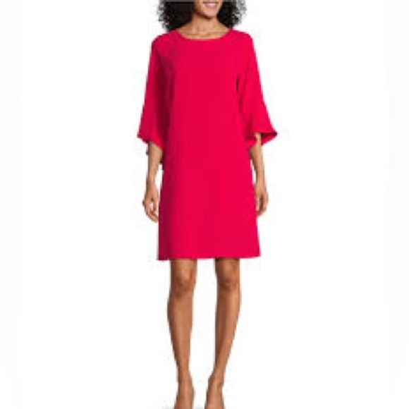 The Limited Collection Red Shift Dress 1X Plus Size - Picture 1 of 10
